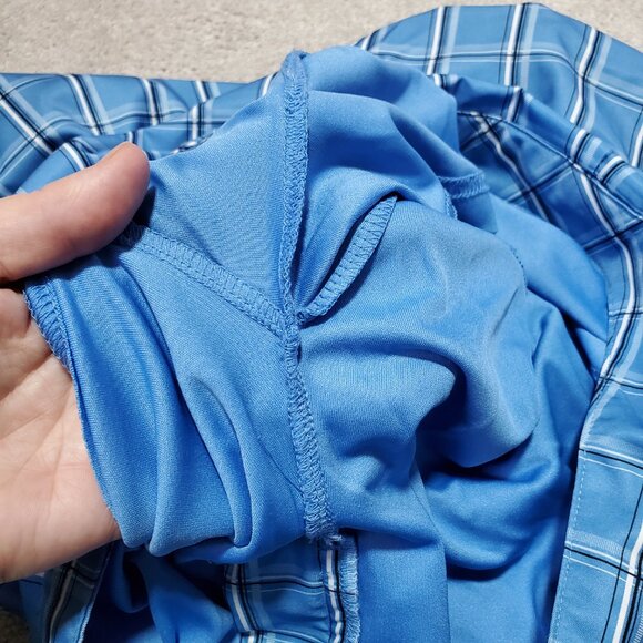 IZOD XFG Golf Skort Skirt Shorts Mini Athleisure Pickleball Blue Plaid Women's 2 - Picture 6 of 16